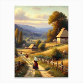 Old Rural Landscape Canvas Print
