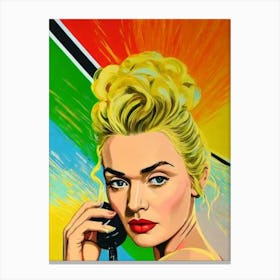 Kate Winslet Colourful Pop Movies Art Movies Canvas Print