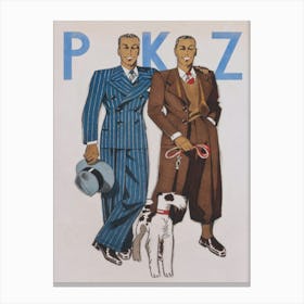 Men's Fashion Vintage Poster Canvas Print