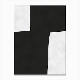 Modern art in black 1 Canvas Print