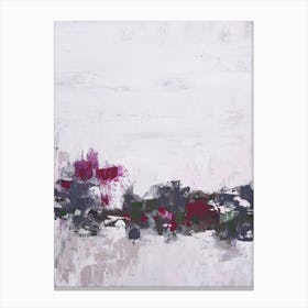 Neutrals Pink And Green Painting Canvas Print