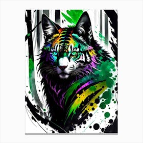 Colorful Tiger 3 Canvas Print