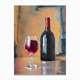 Provence Rosé 1 Oil Painting Cocktail Poster Canvas Print