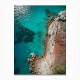 Aerial View Of The Coast Canvas Print