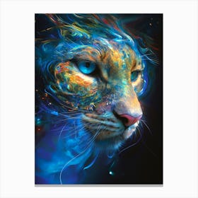 Lion With Blue Eyes Canvas Print