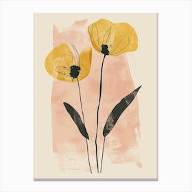 San Antonio Flower Market Boho Minimalist Style 1 Canvas Print