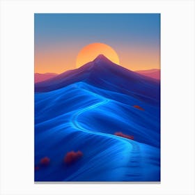 Sunset In The Desert 3 Canvas Print