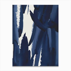 Blue And White Abstract Painting Stampe su tela