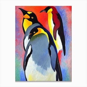 Emperor Penguin Matisse Inspired Canvas Print