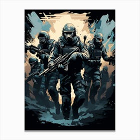 Counter-Strike Soldiers Canvas Print