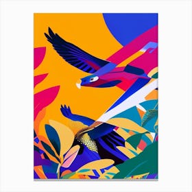 Harrier Pop Matisse Bird Canvas Print