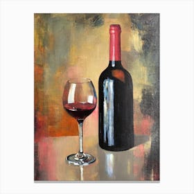 Cinsault Rosé 1 Oil Painting Cocktail Poster Canvas Print