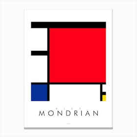 Mondrian Minimal Canvas Print