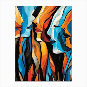 Women'S Faces 6 Canvas Print