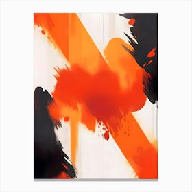 Orange Splatters Canvas Print