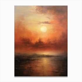 Sunset Over The Sea 5 Canvas Print