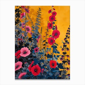 Hokusai  Great Japan Flowers Japanese 16 Canvas Print