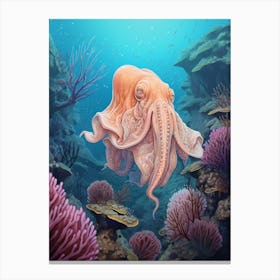 Dumbo Octopus Illustration 10 Canvas Print