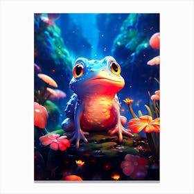 Frog In The Forest 3 Canvas Print