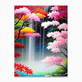 Waterfall Painting 1 Canvas Print