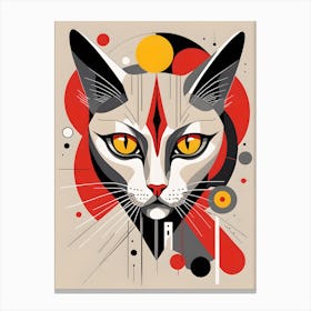 Modern Cat Canvas Print