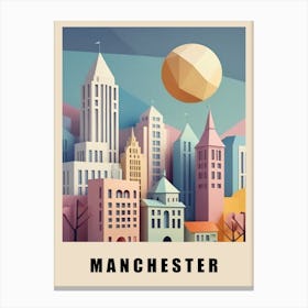 Manchester City Low Poly (18) Canvas Print