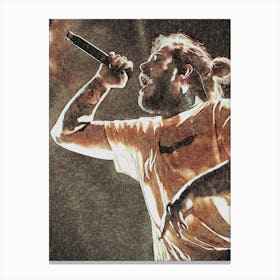 Post Malone painting Canvas Print