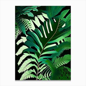 Rabbit S Foot Fern Vibrant Canvas Print