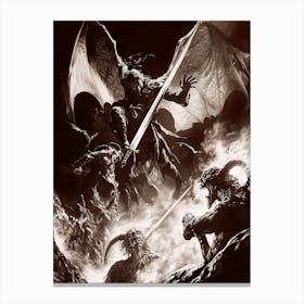 Demons And Dragons Canvas Print