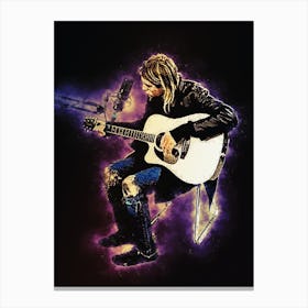 Spirit Of Kurt Cobain In Recording Studio For Album Nevermind Canvas Print