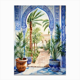 Mediterranean Garden Canvas Print