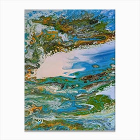 Abstract art print on canvas “Whisper Of The Waves”. Canvas Print