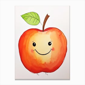 Friendly Kids Nectarine Canvas Print