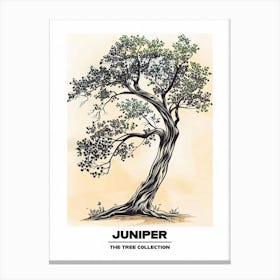 Juniper Tree Storybook Illustration 2 Poster Canvas Print