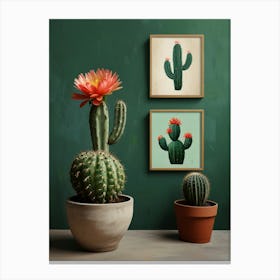 Cactus Print Canvas Print