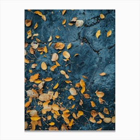 Autumn Leaves On The Ground 3 Canvas Print