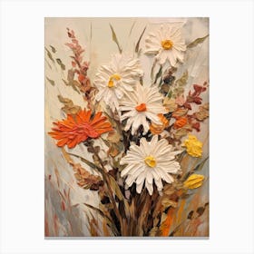 Fall Flower Painting Edelweiss 1 Canvas Print