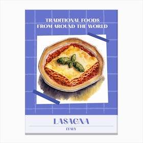 Lasagna Italy 2 Foods Of The World Canvas Print