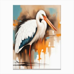 White Stork Canvas Print Canvas Print