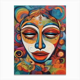 Buddha Face Canvas Print