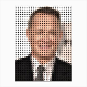 Tom Hanks In Style Dots Canvas Print