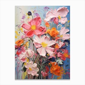 Abstract Flower Painting Anemone 2 Canvas Print