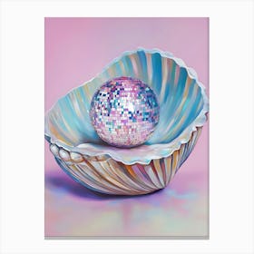 Disco Ball In Shell Canvas Print