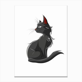 Black Cat 41 Canvas Print