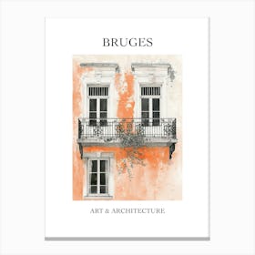 Bruges Travel And Architecture Poster 3 Canvas Print