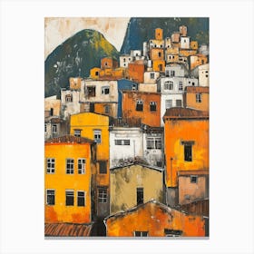 Rio De Janeiro Kitsch Cityscape 3 Canvas Print