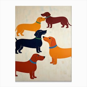 Dachshunds 1 Canvas Print