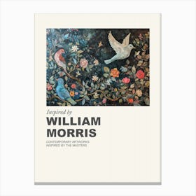 Museum Poster Inspired By William Morris 2 Canvas Print