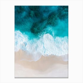 Aerial View Of A Beach 42 Canvas Print