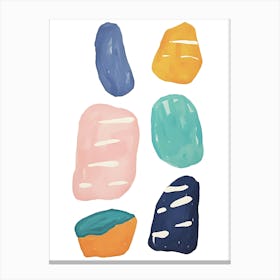 Watercolor Rocks Canvas Print